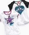 She can knock it out of the park with one of these cool tees from Puma, with classic styling.