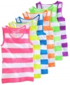 Brighten up the basics with this striped tank from Energie.