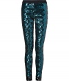 Shimmer into the new season in By Malene Birgers ultra chic sequined leggings, the perfectly glamorous staple for contemporary looks - Elasticized black waistline, black sequined cuffs - Extra form-fitting - Team with chunky knit sweaters and flats for work, or with billowing silk shirts and pin heels for cocktails