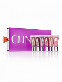 A sweet treat for lips: six luscious, high-gloss Superbalm Moisturizing Gloss minis. To soothe, smooth and add a kiss of colour. A great gift. 