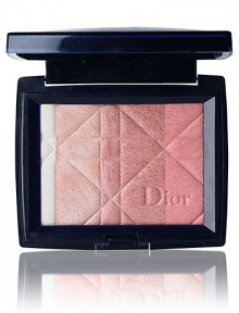 Shimmer like the star you are by dressing your skin with the light-filled jewel-like gleam of Dior's new allover Magic Shimmer pressed powder stars. Enriched with Jeweled Microdust, these 5 micro-shimmering tones set off sparks of brilliance. Ultra-fine super-blendable formula virtually fuses with skin for a sheer, radiant luminosity. Shimmer over forehead, temples, cheekbones and chin. In a chic, petite mirrored compact. 