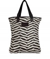 Run errands in style with this chic printed shopper bag from Marc by Marc Jacobs - Classic tote style, top carrying handles, front logo detail, front pocket, all-over zigzag stripe print - Perfect for shopping, work, travel, or the gym