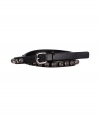 Pull together your look with an edge of rocker-chic attitude with Steffen Schrauts crystal embellished faux-leather belt - Polished buckle - Pair with edgy separates or layer over tailored sheaths