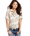 Button down style makes this top from American Rag a must-have trend for your fall closet!