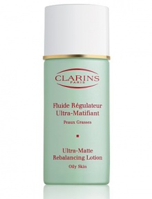 Truly Matte Ultra-Matte Rebalancing Lotion. An all-day moisturizer for oily skin with a reinforced shine-free action that helps ensure a fresher, more radiant complexion that lasts. 1.7 oz. 