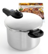 Get your fill of meals made fast! Everything you need to take meals from mediocre to masterpiece with a greener way to cook in your kitchen. Working on all stove-tops, this meal-maker is easy to use with two pressure settings and unique safety system that keeps tabs on pressure. 10-year warranty. Qualifies for Rebate