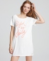 Be sassy and stylish even while you're asleep with this oversized sleep tee.