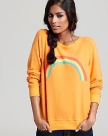 Electric and eclectic, this rainbow-emblazoned WILDFOX sweatshirt shows your true colors.