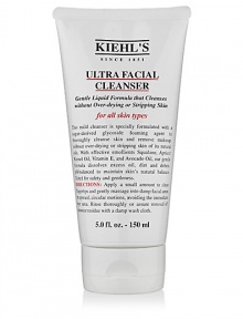 This mild cleanser is specially formulated with a sugar-derived glycoside foaming agent to thoroughly cleanse skin and remove makeup, without over-drying or stripping skin of its natural oils. With effective emollients Squalane, Apricot Kernel Oil, Vitamin E and Avocado Oil, our gentle formula dissolves excess oil, dirt and debris. PH-balanced to maintain skin's natural balance. Tested for safety and gentleness. 5.0 oz.