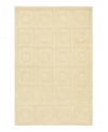 A clean, quiet design of geometric shapes presents a perfectly symmetrical pattern on this ivory-beige rug. Hand-tufted in India, this alluring piece features a raised surface feel that is soft to the touch and durable enough for the most active indoor environments.