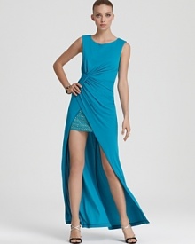 BCBGMAXAZRIA Gown - Studded Inset