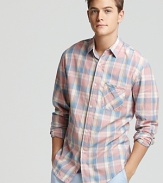 Riviera Club T-Master Plaid Sport Shirt - Classic Fit