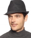 The twenty-first century take on a traditional trilby: The Thomas hat from Country Gentlemen with solid crown and patterned brim.