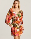 Go for a bohemian bedtime look in this psychedelic floral printed tunic from Josie.