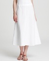 Artfully cut on the bias, this Eileen Fisher linen skirt moves gracefully through your day.