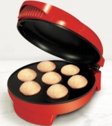 Delicious homemade cupcakes -- baked to perfection without an oven or tin. The Bella Cucina cupcake maker cooks up 7 perfectly shaped mini-cupcakes quickly and easily with a built-in nonstick baking tray. Just frost and enjoy! One-year limited warranty. Model 13465.