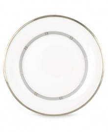 Beautiful in its simplicity, this dinnerware collection features a timeless, elegant design. The pristine white bone china is accented by a single, shimmering band of platinum. The understated beauty will add a refined sophistication to your dining experience for years to come. Qualifies for Rebate