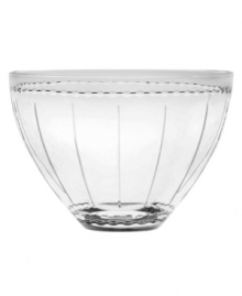 For a picture-perfect arrangement of fruit, flowers or any centerpiece spread, this bowl features the chic geometric design, inspired by vintage wedding bands, of Vera Wang's timeless With Love collection.