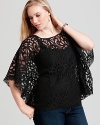 Karen Kane Plus Size Lace Top