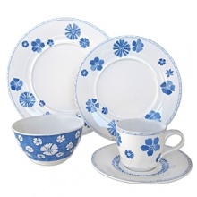 This flower-detailed saucer is a lovely choice for an after-dinner tea or coffee with dessert.