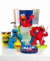 B is for bath time! Decorating the bath is as easy as 123 with this classic Sesame Street Retro soap and lotion dispenser. Elmo, Cookie Monster and the whole gang all in bright hues make this a must-have for kids.