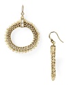 Curvaceous and chain-clad, ABS by Allen Schwartz's pearl earrings update a classic shape with on-trend textured. The lovely loops are at their best on the town--with sleek frocks and booties.