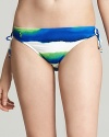 Printed hipster swim briefs with tie details at sides from Ralph Lauren.