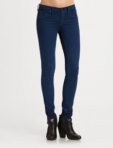 Work the trend in these slimming, leggings-style jeans. THE FITMedium rise, about 8Inseam, about 29THE DETAILSZip flyFive-pocket style60% cotton/35% modal/5% polyurethaneMachine washMade in USA of imported fabricModel shown is 5'11 (178cm) wearing US size 4.