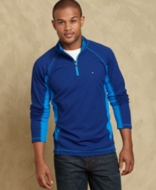 Contrast colors put a cool modern spin on this classic design from Tommy Hilfiger.