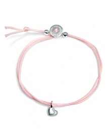 Make a personal statement with this simple nylon cord bracelet from Alex Woo. Accented by a delicate heart charm, it hints at love of the little things.