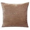 A whimsical wood grain print lays pleasantly on this decorative pillow. Fashioned from a fine silk, it makes a beautiful addition to any home.