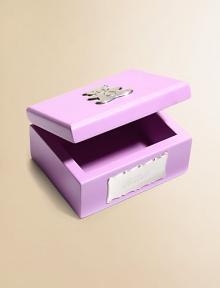 EXCLUSIVELY AT SAKS.COM The perfect handcrafted keepsake box for parents to hold onto everlasting memories.3 x 4Lacquered to prevent tarnishMade in SpainFOR PERSONALIZATION Select a quantity, then scroll down and click on PERSONALIZE & ADD TO BAG to choose and preview your personalization options. Please allow 2-4 weeks for delivery. 