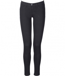 Elevate your casual basics with these must-have skinny jeans from J Brand - Classic five-pocket styling, skinny fit, cropped silhouette, low rise - Pair with an oversized tee, a leather jacket, and peep-toe pumps