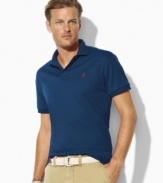 The iconic short-sleeved polo is crafted for a trim, modern fit from ultra-soft cotton interlock.