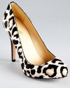 In a light-hued leopard print, IVANKA TRUMP's calf hair Pinkette2 platforms make an unforgettable impression.