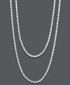 A modern take on a traditional pearl necklace. Belle de Mer takes cues from the latest layering trend by producing an ultra-long, ultra-shimmery pearl strand. Crafted from cultured freshwater pearls (7-8 mm). Approximate length: 54 inches.