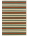 Classic stripes give your living space a chic and sporty look -- whether it's indoors or out! Made from soft and durable polypropylene, this indoor/outdoor area rug from Sphinx is tough, weather-resistant and easy to clean.