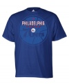 Pledge allegiance to your team when you suit up for their game or you own in this signature Philadelphia 76ers t-shirt from adidas.