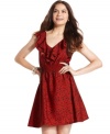 Fall for the classic a-line shape and charming heart-print on this super-sweet dress from American Rag!