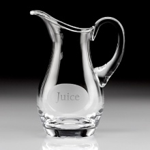 A very stylish jug for serving juice at the breakfast table or the bar. Amusingly decorated with 'Juice' for those early mornings!