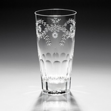 Elizabeth is beautifully hand cut with delicate flowers, on generously sized glasses. Completely hand made, this design is perfect for stylish entertaining. It is a very popular pattern that is appearing on many wedding lists.