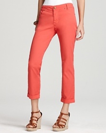 XCVI Twiggy Straight Stretch Twill Pants