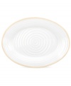 Distinctly ribbed Sophie Conran dinnerware sets your table with the charm of traditional hand-thrown pottery, but the durability of contemporary Portmeirion porcelain. Mix the banded Carnivale platter with solid biscuit pieces.