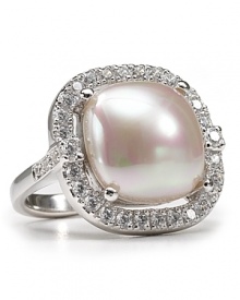 Majorica's striking pearl cocktail ring is a modern way to way wear pearls, sure to add a luminous touch to every look.