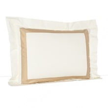 A classic sateen border trims this elegant sham by SFERRA, woven from super soft Egyptian cotton.