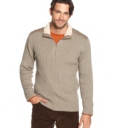 Go casual yet classy with this handsome Field & Stream marl sweater.