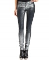 MICHAEL Michael Kors puts a metallic finish on this skinny denim for a dazzling effect.