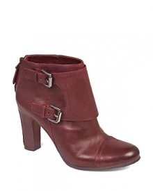 These Sam Edelman booties are oh-so stylish thanks to monk strap details. Gleaming buckles make the design shine.