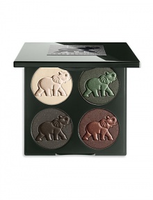 Inspired by the fall runway trends and tireless efforts of The David Sheldrick Wildlife Trust, we have created L'Elephant Palette: A lustrous eye palette that fuses on trend colors from both the catwalk and the Kenyan grasslands with simplicity and in an innovative and wearable way. Refillable. 5% of all proceeds will be donated to The David Sheldrick Wildlife. Made in Italy. 