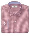 In a fresh gingham check, this Club Room dress shirt sets you apart from the of the concrete jungle.